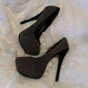 Posh Studded Platform Heels